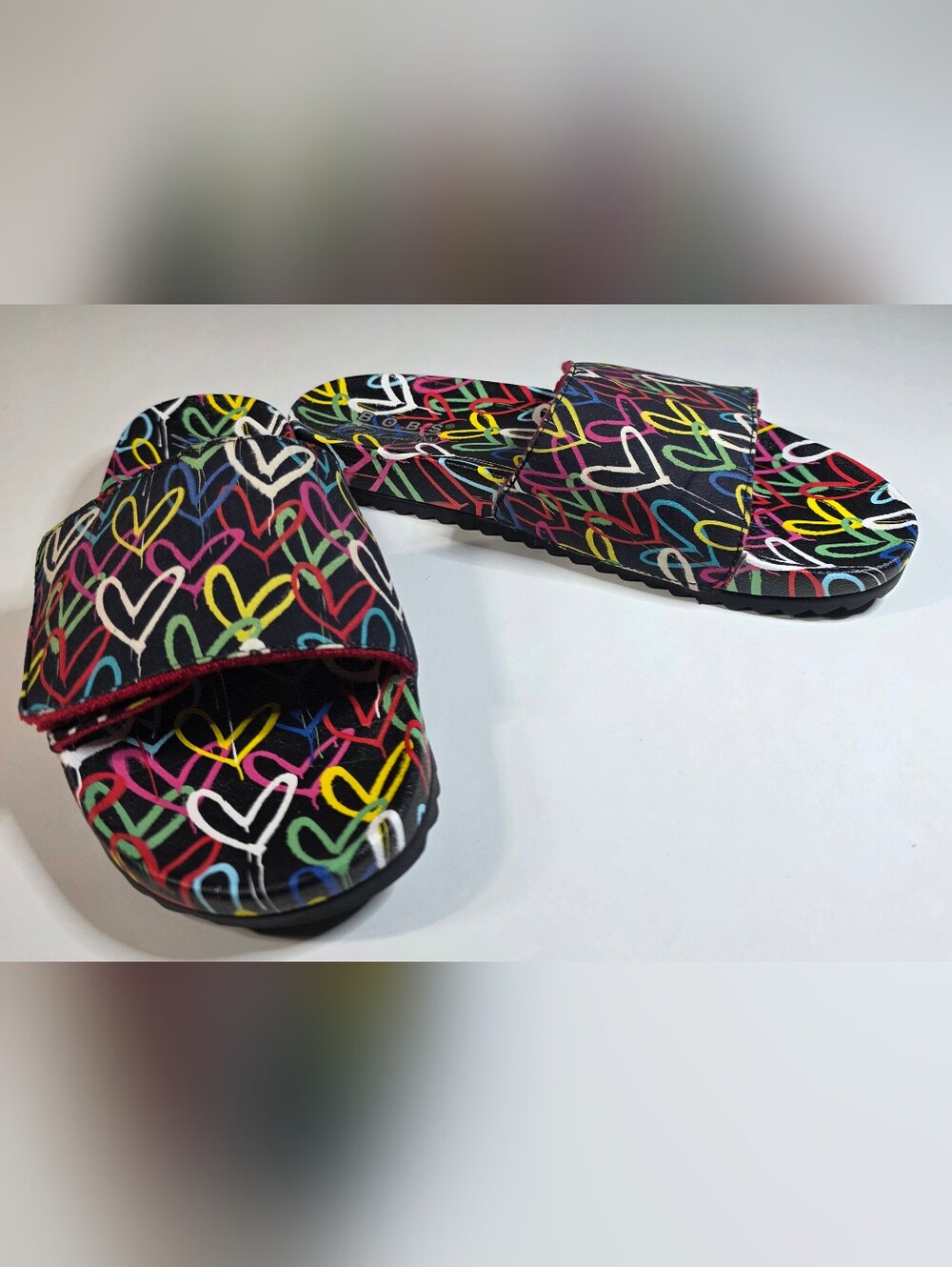Skechers BOBS x James Goldcrown: Pop Ups 2 - Love & Summer slide sandals Sz 9